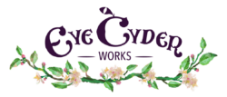 eye cyder works logo with wreath
