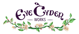 eye cyder works logo with wreath